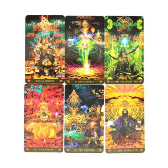 Starman David Bowie Mini Tarot Cards Deck & QR Guidebook - Picture 7 of 7